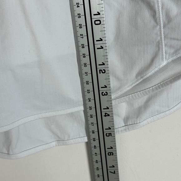 Lululemon Hotty Hot High Rise Skirt Skirt White Sz 6 Golf Pickleball Tennis Run - Picture 13 of 16